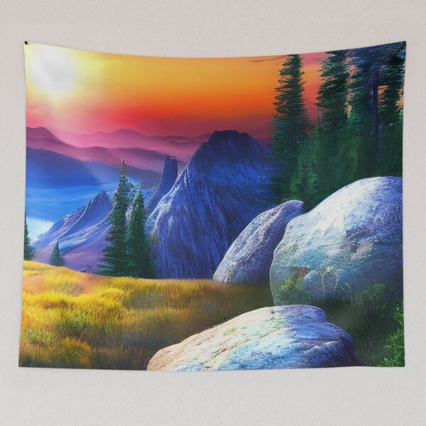 Item preview, Mountain Sunset Background designed and sold by The Love Quill.