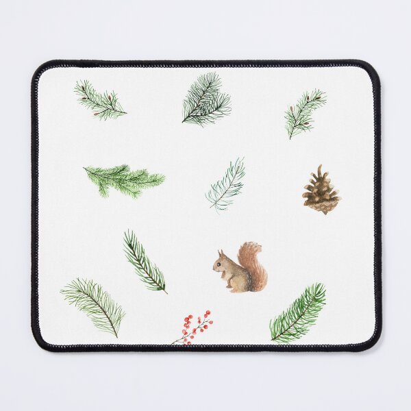 Item preview, Watercolor Pine Branches, Pinecones, Squirrel  designed and sold by silviaol.