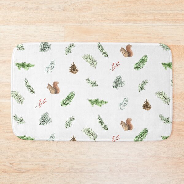 Item preview, Watercolor Pine Branches, Pinecones, Squirrel  designed and sold by silviaol.