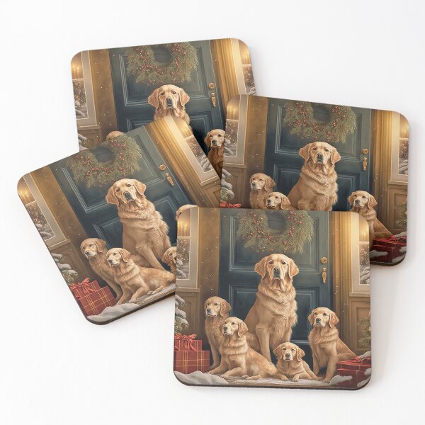 Item preview, CHRISTMAS DOGS: Golden retriever special Christmas edition designed and sold by Arthoughts.