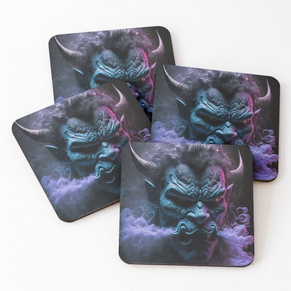 Item preview, Purple Smoke Oni Mask designed and sold by GummywormDesign.