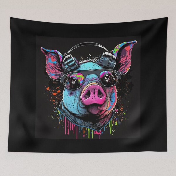 Item preview, Pig listens to music designed and sold by MAV-Arts.