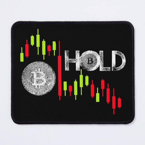 Item preview, Hold BTC, Crypto Crush, designed and sold by saimzgraphics.