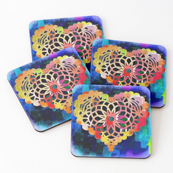 Item preview, Chunky Colourful Heart designed and sold by Jayne K's Colourful Creations.