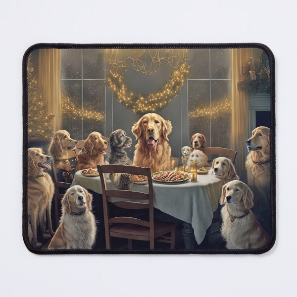 Item preview, CHRISTMAS DOGS: Golden retriever special Christmas edition designed and sold by Arthoughts.