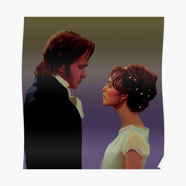 Pride And Prejudice Lizzie And Darcy Poster For Sale By Ptaradactyl Redbubble