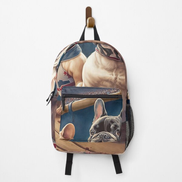 Item preview, French Bulldogs at the baseball stadium designed and sold by Arthoughts.