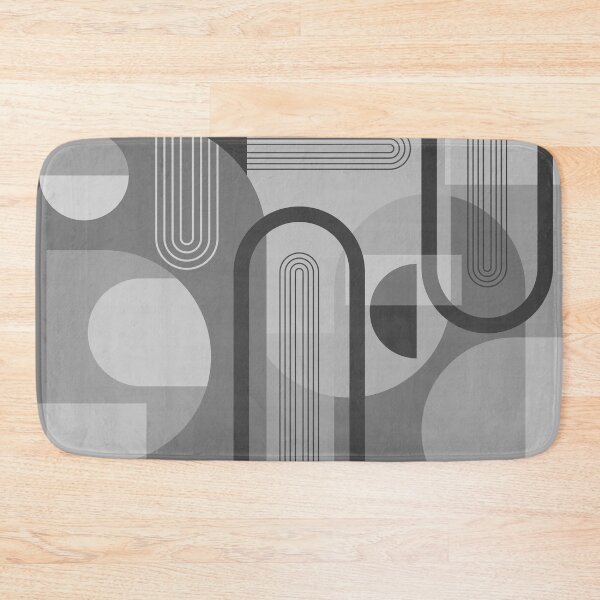 Item preview, Mid Century Monochrome Abstract designed and sold by UrbanEpiphany.