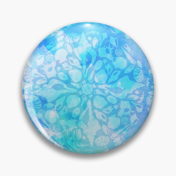 Item preview, Seashell Mandala pattern blue green  designed and sold by kspfeif.