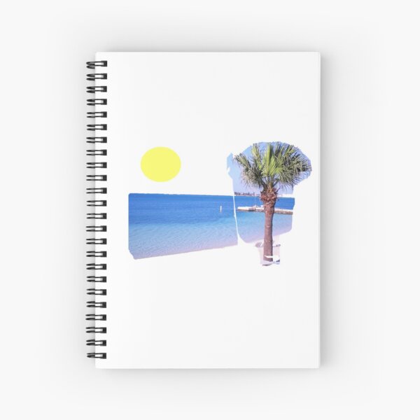 Palm Tree on Beach Spiral Notebook
