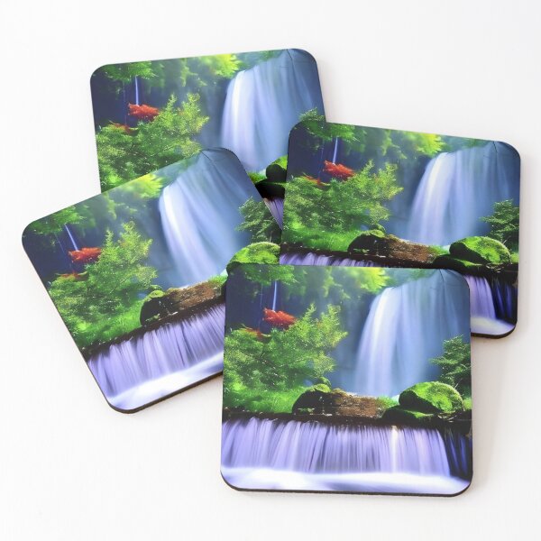 Item preview, Beautiful Waterfalls Artwork designed and sold by The Love Quill.