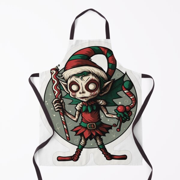 Item preview, Elf Zombie Christmas Candy Cane Sticker designed and sold by Itis-Whatitis.