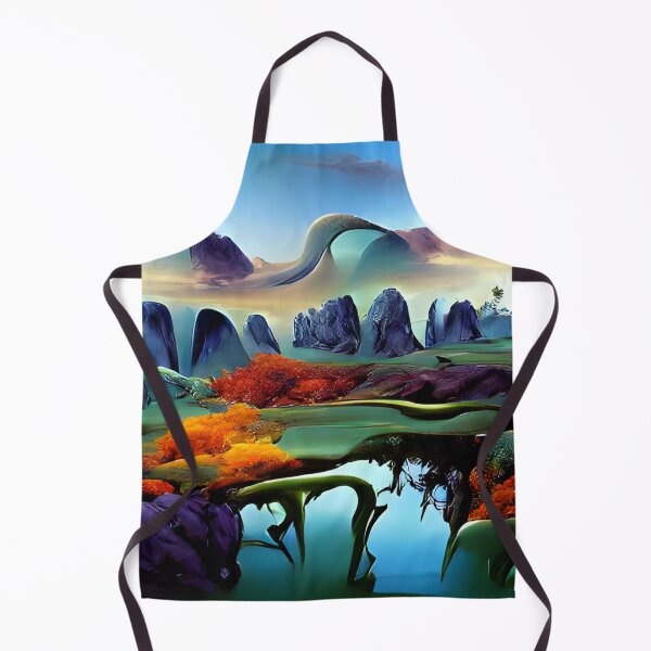 Item preview, A Place of Wonder: An Imaginary Landscape in Cobalt Blue designed and sold by artmanikin.