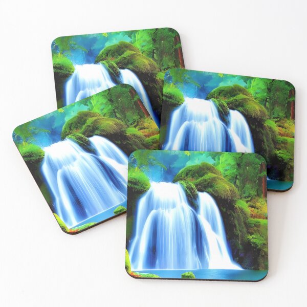 Item preview, Beautiful Waterfalls Artwork designed and sold by The Love Quill.