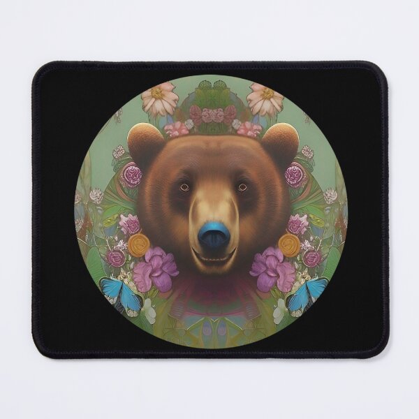 Item preview, Pretty flowers and cute animals a momma bear designed and sold by ZiolaRosa.