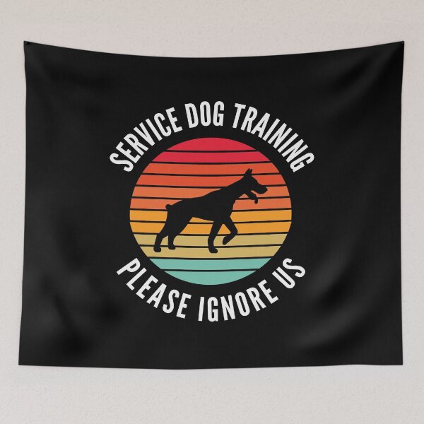 Item preview, Service Dog Training Ignore Pupper Lover Dobie Pinscher Rescue Dog designed and sold by DadJokeDescript.