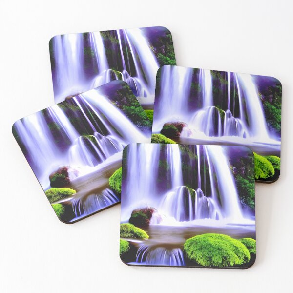 Item preview, Beautiful Waterfalls Wallpaper designed and sold by The Love Quill.