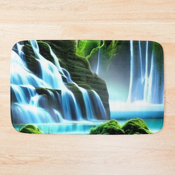 Item preview, Beautiful Waterfalls Wallpaper designed and sold by The Love Quill.