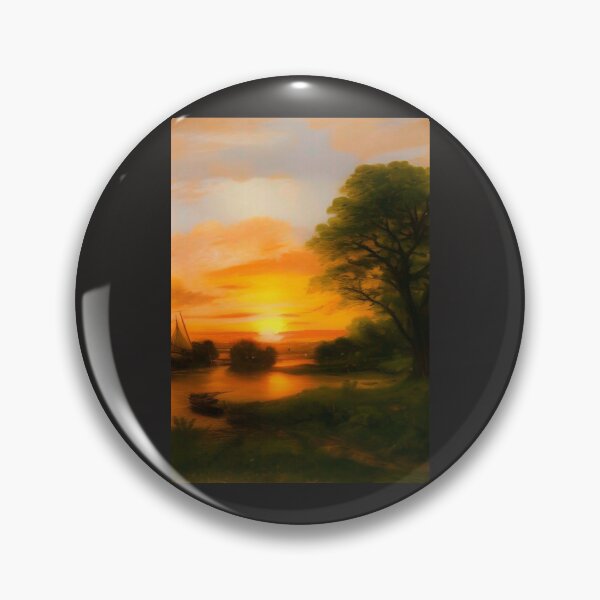 Item preview, DRYING SAILS AT SUNSET ON AN ENGLISH RIVER designed and sold by sailorsam1805.