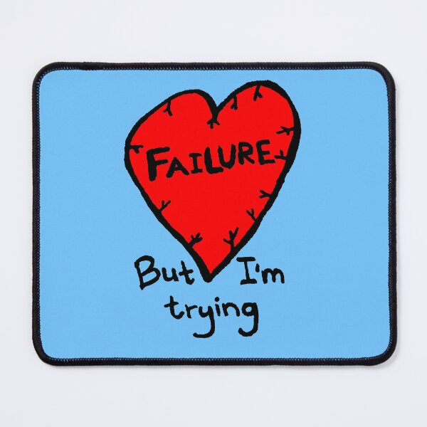 Item preview, Heart Failure - But I'm Trying (in black) designed and sold by Deborah Singer.