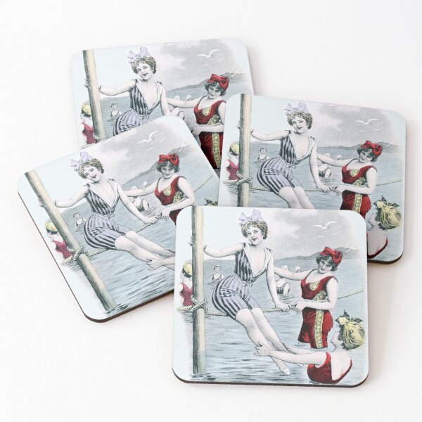 Item preview, 1912 Girlfriends at the Beach designed and sold by historicimage.