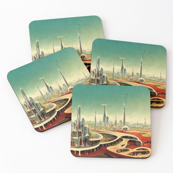Item preview, Atomic City Retro Sci Fi designed and sold by Artsytee Lab.