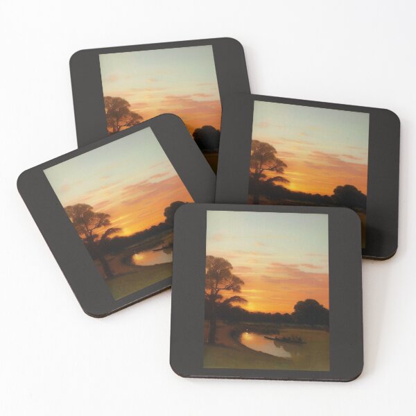 Item preview, ROWING HOME AT SUNSET ON THE RIVER DART ENGLAND designed and sold by sailorsam1805.