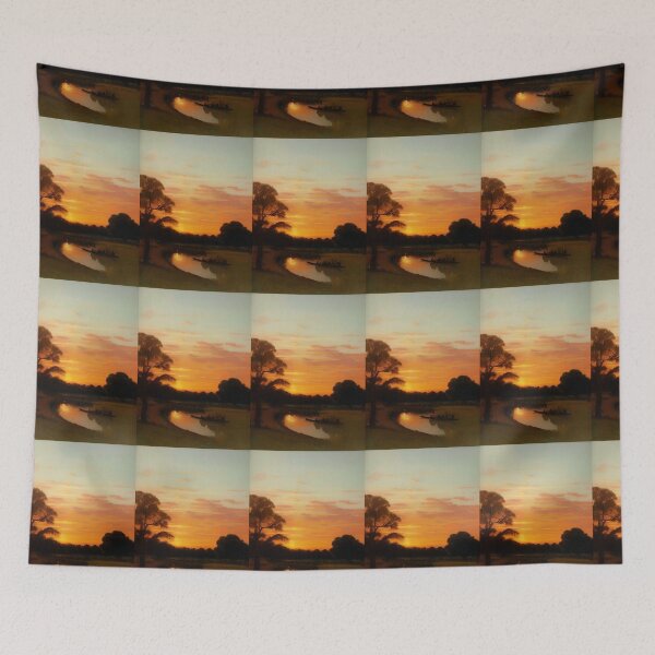 Item preview, ROWING HOME AT SUNSET ON THE RIVER DART ENGLAND designed and sold by sailorsam1805.