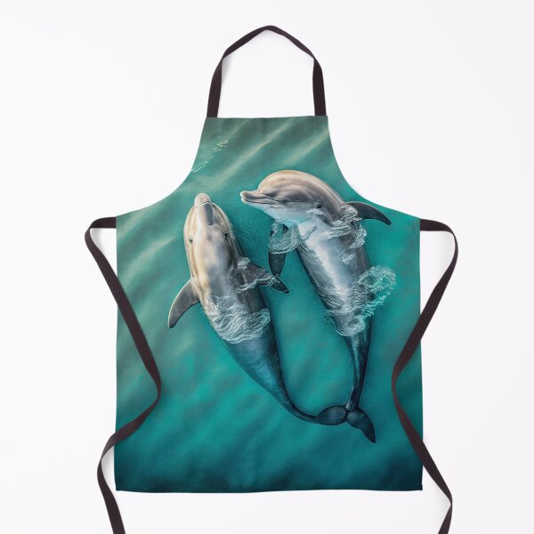 Item preview, True Love - Dolphin Couple Swimming in the Ocean designed and sold by westside310.