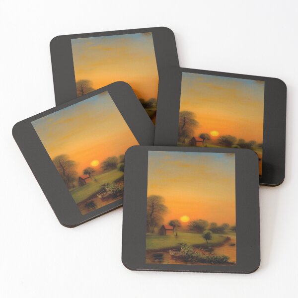 Item preview, FISHERMANS COTTAGE AT SUNSET ON THE RIVER DART ENGLAND designed and sold by sailorsam1805.