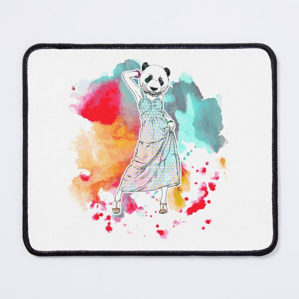 Artikelvorschau, Panda Dame abstrakte Kunst entworfen und verkauft von SpotWarehouse.