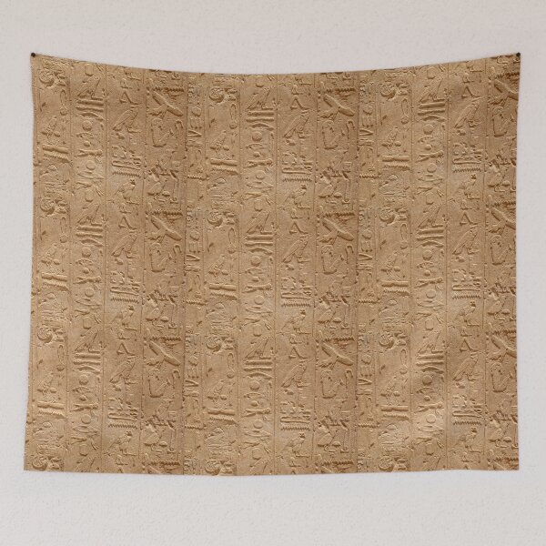 Item preview, Egyptian hieroglyph on wall in Egypt Karnak temple. designed and sold by IaroslavB.