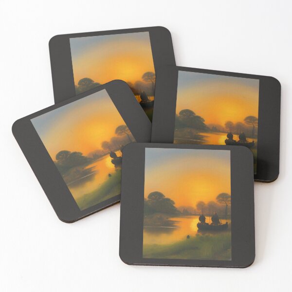 Item preview, SUMMER SUNSET OVER THE RIVER DERWENT ENGLAND designed and sold by sailorsam1805.