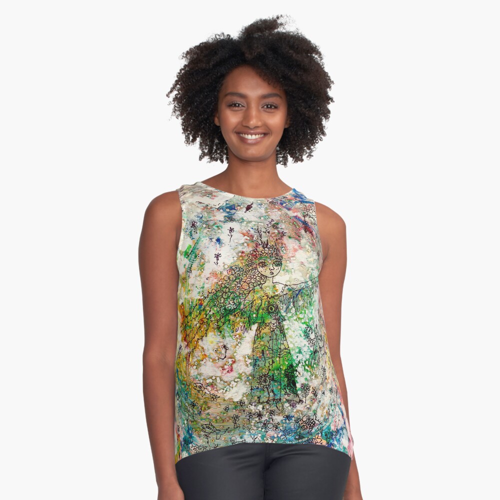 Item preview, Sleeveless Top designed and sold by aremaarega.