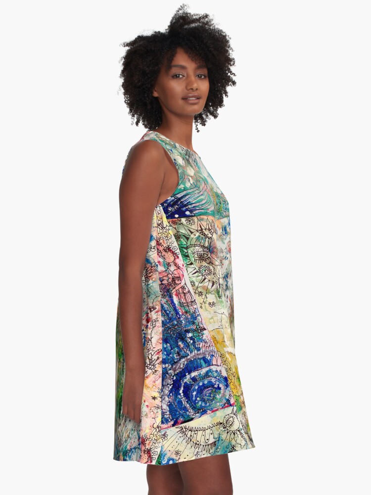 Alternate view of El Verano Y el ángel. A-Line Dress