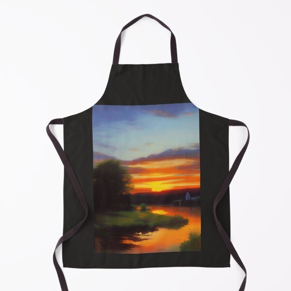 Item preview, SUMMER SUNSET ON A BEND OF THE RIVER TEES ENGLAND designed and sold by sailorsam1805.