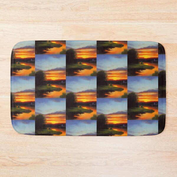 Item preview, SUMMER SUNSET ON A BEND OF THE RIVER TEES ENGLAND designed and sold by sailorsam1805.