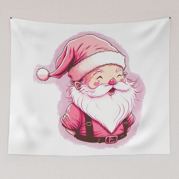 Item preview, Retro Vintage Pink Santa Claus designed and sold by cardinalhill.
