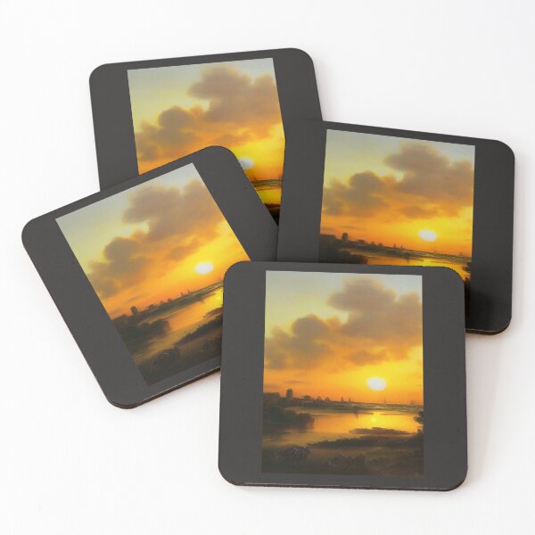 Item preview, SUNSET ON THE NORFOLK BROADS WITH WINDMILLS  designed and sold by sailorsam1805.