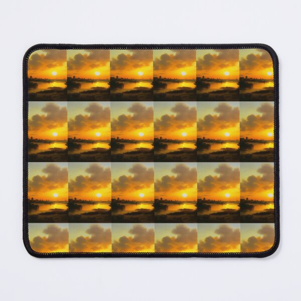 Item preview, SUNSET ON THE NORFOLK BROADS WITH WINDMILLS designed and sold by sailorsam1805.