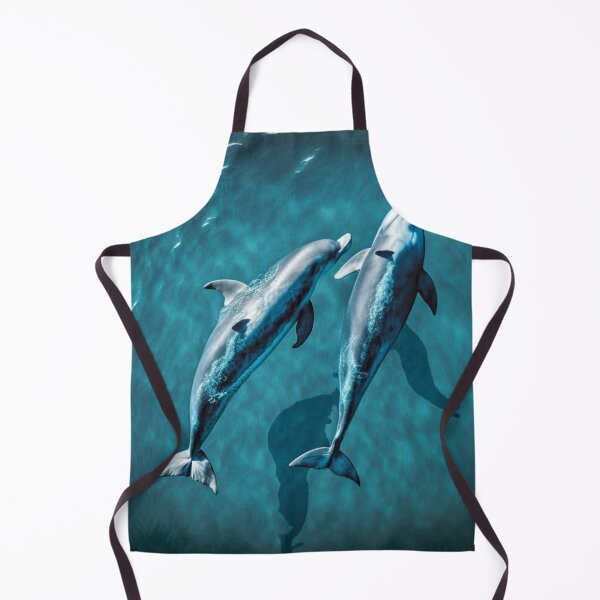 Item preview, True Love - Dolphin Couple Swimming in the Ocean designed and sold by westside310.