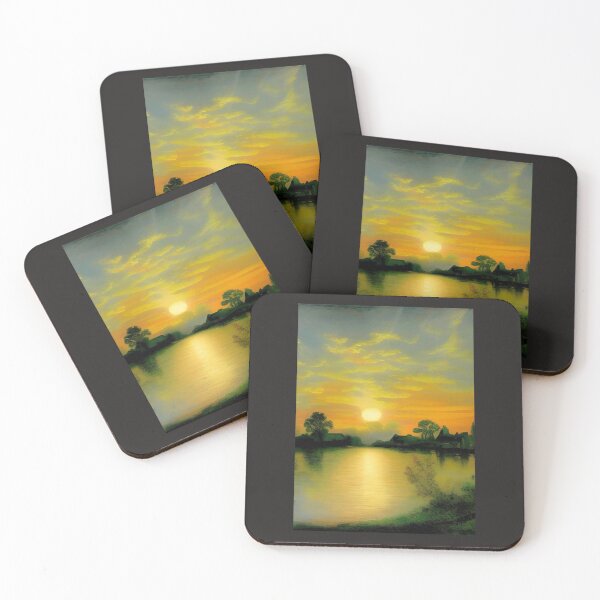 Item preview, SUMMER SUNRISE OVER A YORKSHIRE VILLAGE  designed and sold by sailorsam1805.
