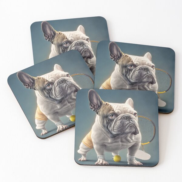 Item preview, French Bulldog playing tennis designed and sold by Arthoughts.