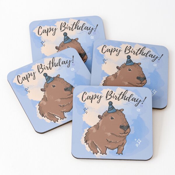Item preview, Capy Birthday! designed and sold by RoserinArt.