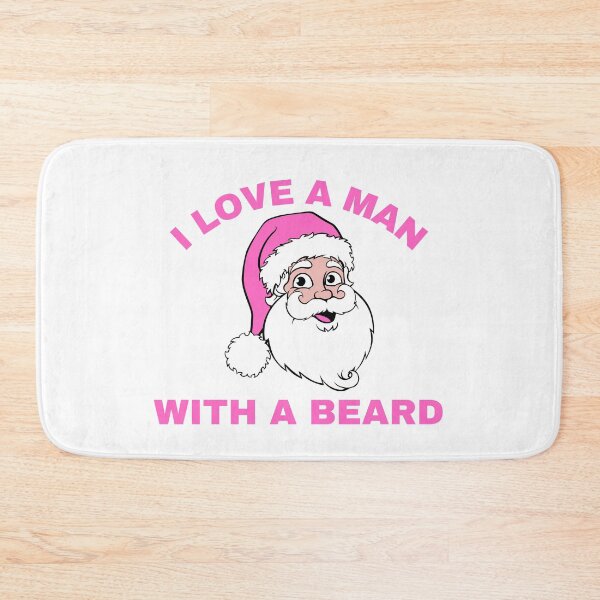 Item preview, PINK RETRO VINTAGE I LOVE A MAN WITH A BEARD designed and sold by ZhacoysDesignz.