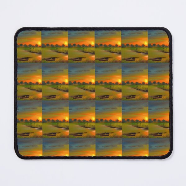 Item preview, WATERY SUNRISE OVER BOATING LAKE designed and sold by sailorsam1805.