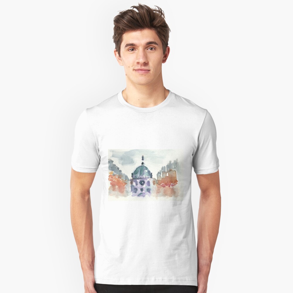 Poetic Brussels: Saint Mary's Royal Church Slim Fit T-Shirt