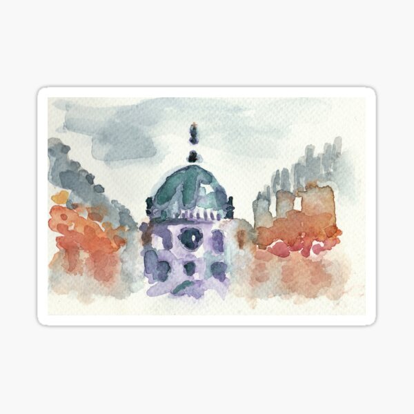 Poetic Brussels: Saint Mary's Royal Church Sticker