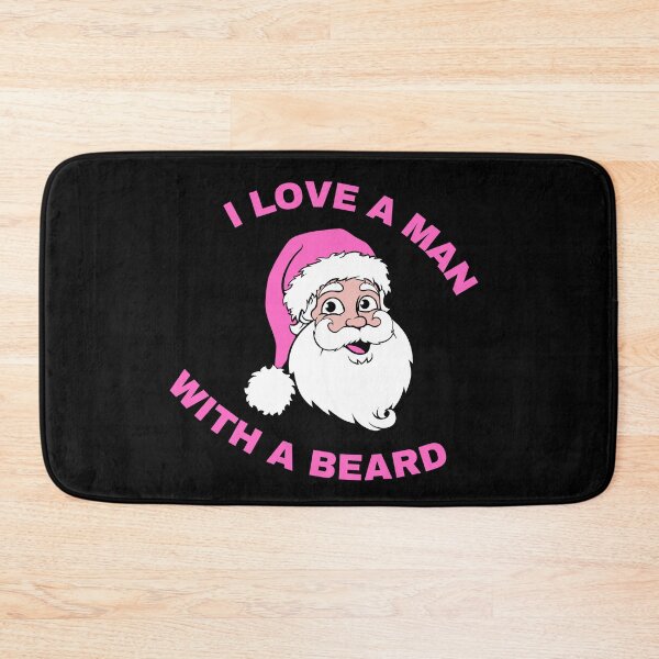 Item preview, PINK RETRO VINTAGE I LOVE A MAN WITH A BEARD designed and sold by ZhacoysDesignz.