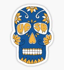 Santa Barbara Skull Sticker